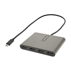 StarTech.com USB-C naar Quad HDMI Adapter, USB-C naar 4x HDMI Monitor Converter voor Windows (niet compatibel met macOS/ChromeOS/Linux) - TAA