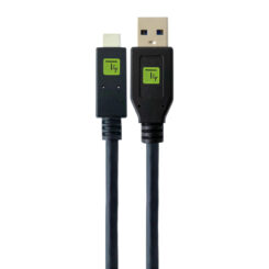 Techly ICOC MUSB31-CMAM20T USB-kabel USB 3.2 Gen 1 (3.1 Gen 1) 2 m USB A USB C Zwart