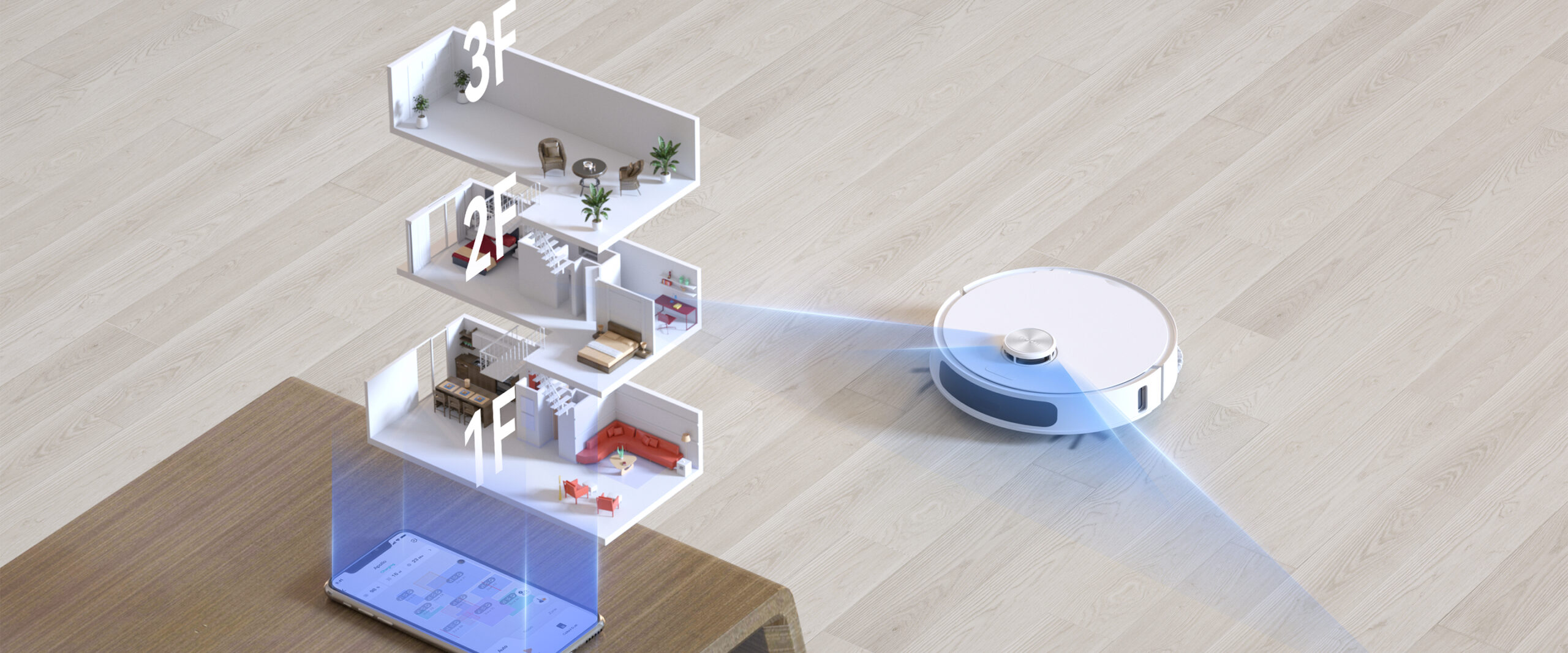 Imou RV3 0,32 l Stofzak Wit - Afbeelding 7