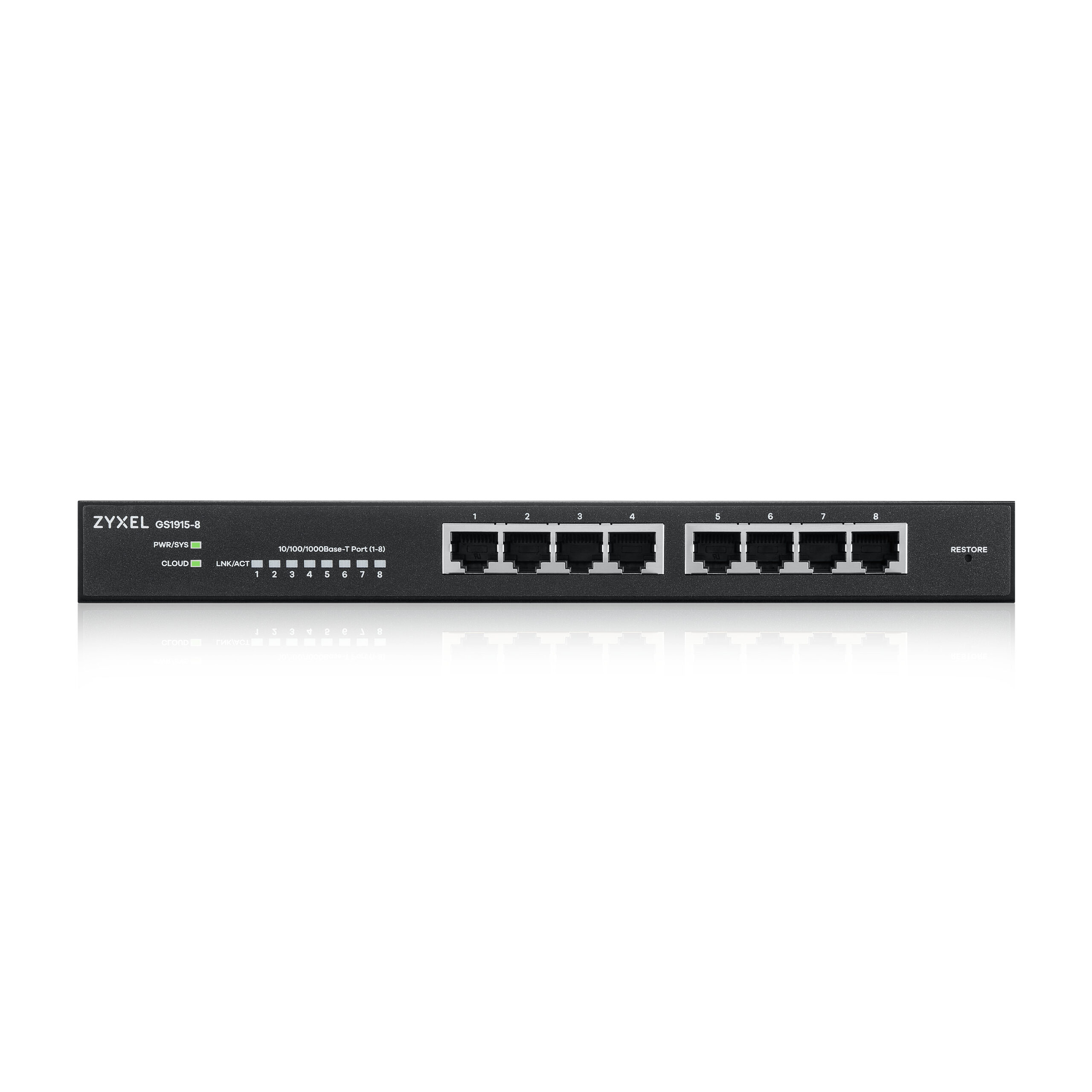 Zyxel GS1915-8 Managed L2 Gigabit Ethernet (10/100/1000) Zwart - Afbeelding 3
