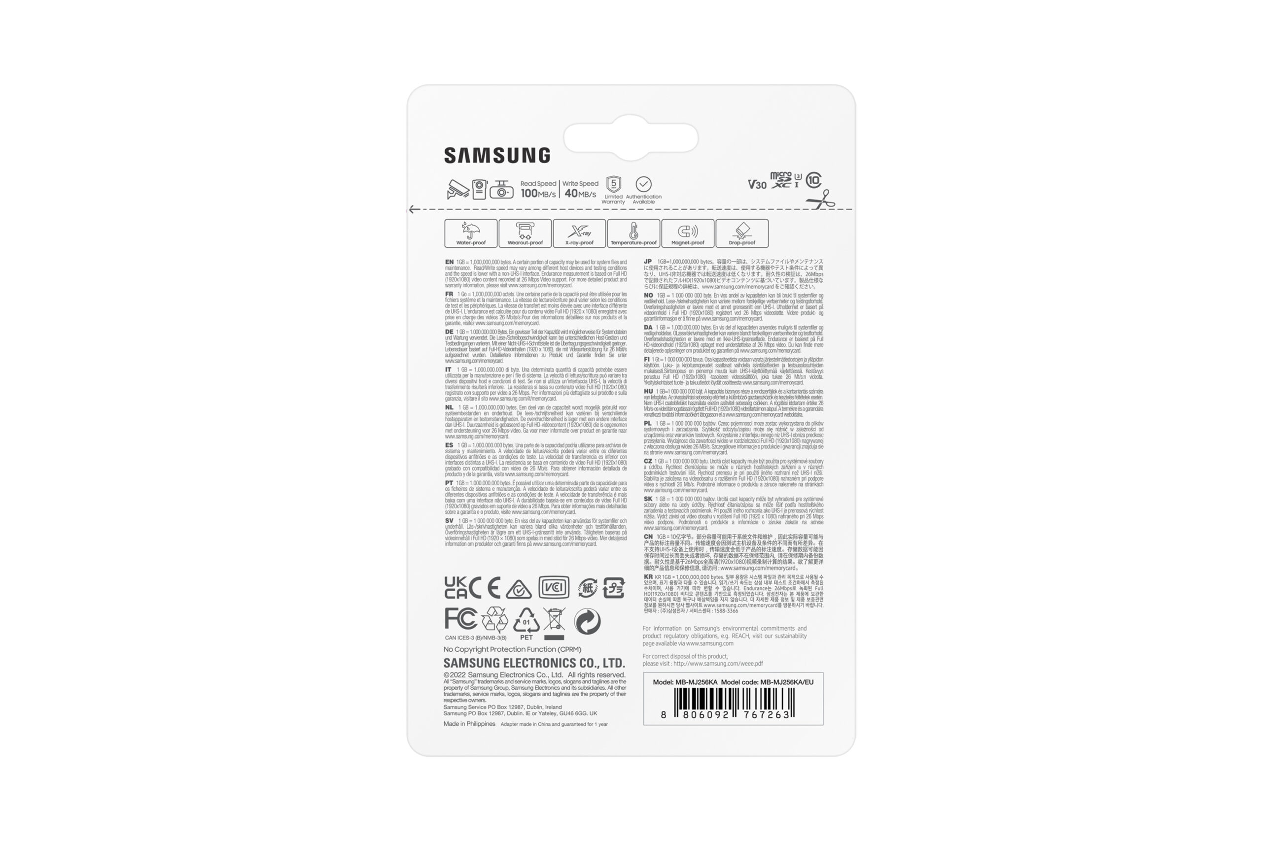 Samsung MB-MJ256K 256 GB MicroSDXC UHS-I Klasse 10 - Afbeelding 10