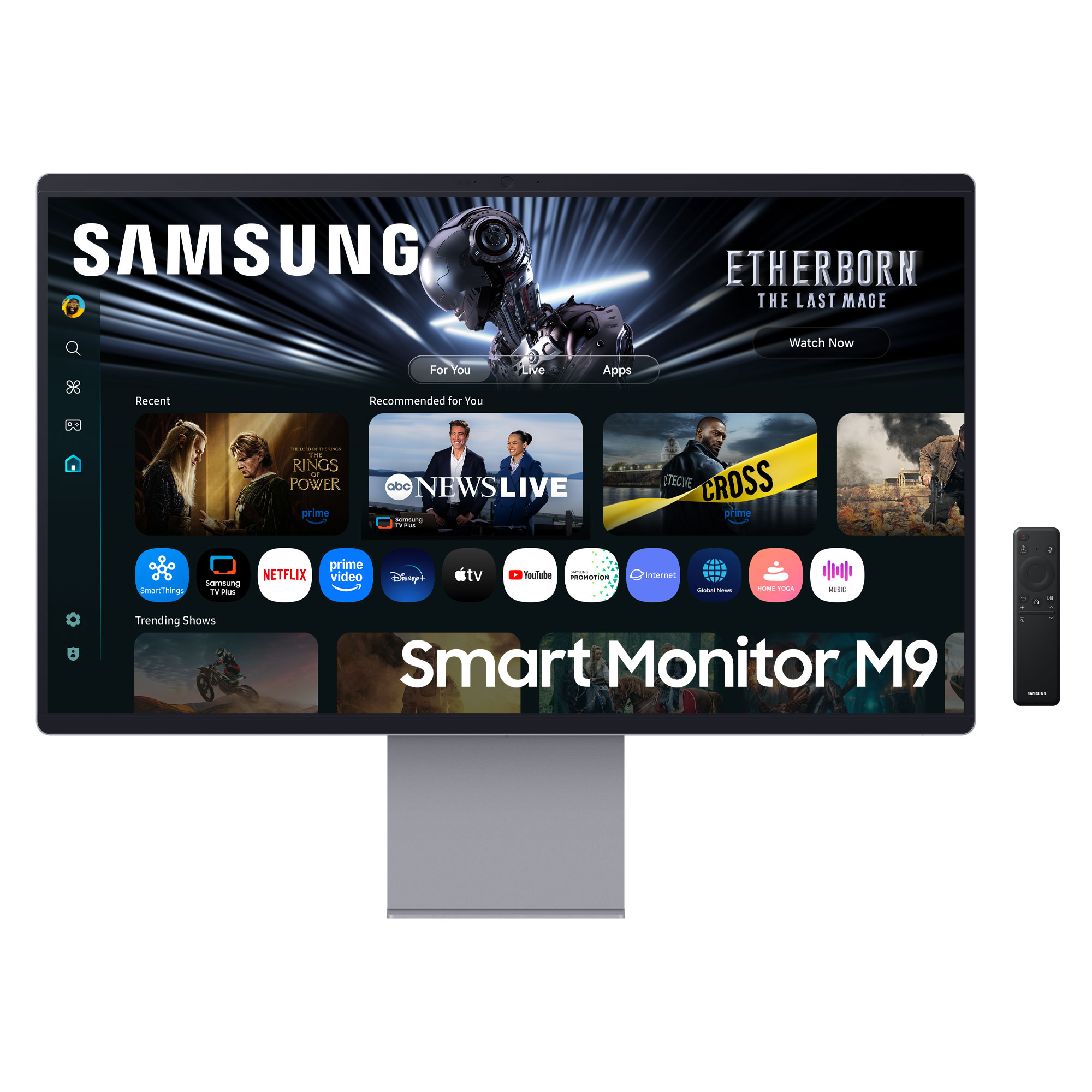 Samsung M90SF computer monitor 81,3 cm (32") 3840 x 2160 Pixels 4K Ultra HD OLED Zilver - Afbeelding 2