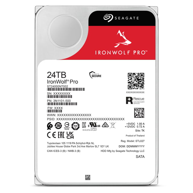 Seagate IronWolf Pro ST24000NT002 interne harde schijf 24 TB 7200 RPM 512 MB 3.5" SATA III - Afbeelding 5