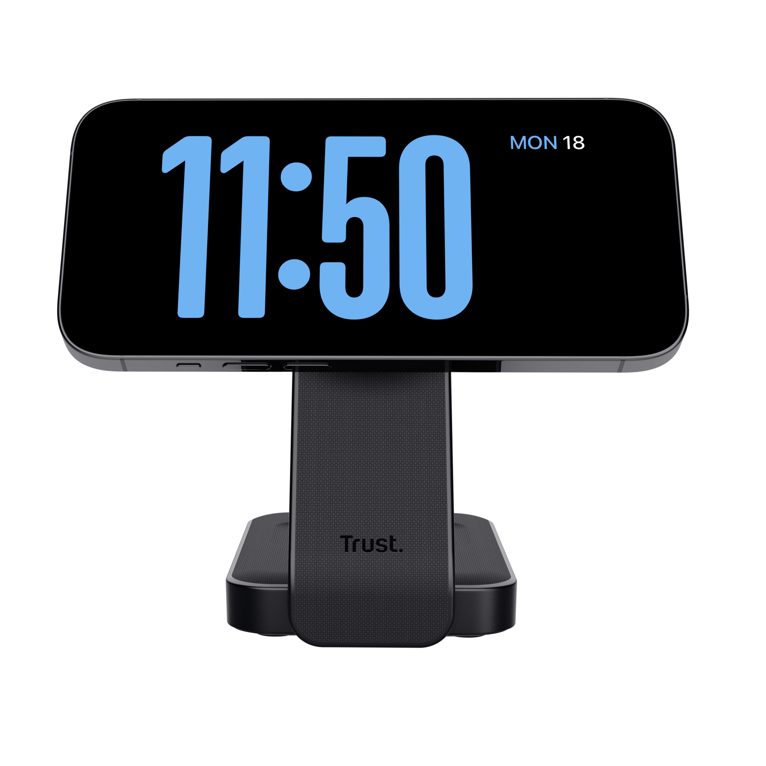 Trust Viro 3-in-1 Draadloze Magnetische Oplaadstandaard – Draadloze oplader standaard – Geschikt voor iPhone Apple Watch en AirPods – Zwart - Afbeelding 7