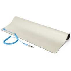 StarTech.com Antistatische Mat met Aardingskabel, 60cm x 120cm, ESD Mat voor Elektronica, Antistatische Tafelmat met Verwijderbaar Aardingssnoer, ANSI/ESD S 4.1, Flexibele Thermoplastische ESD Werkmat