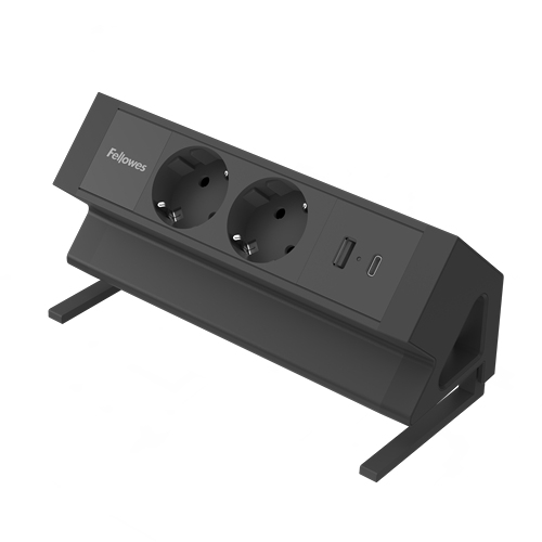 Fellowes 100137182 power uitbreiding 2 m 2 AC-uitgang(en) Binnen Zwart