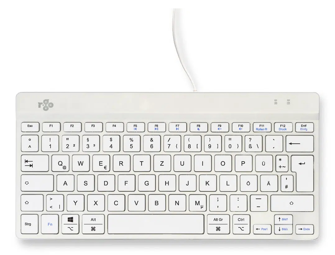 R-Go Tools Ergonomisch toetsenbord R-Go Compact Break, compact toetsenbord met pauzesoftware, QWERTZ (DE), bedraad, wit - Afbeelding 2
