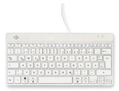 R-Go Tools Ergonomisch toetsenbord R-Go Compact Break, compact toetsenbord met pauzesoftware, QWERTZ (DE), bedraad, wit