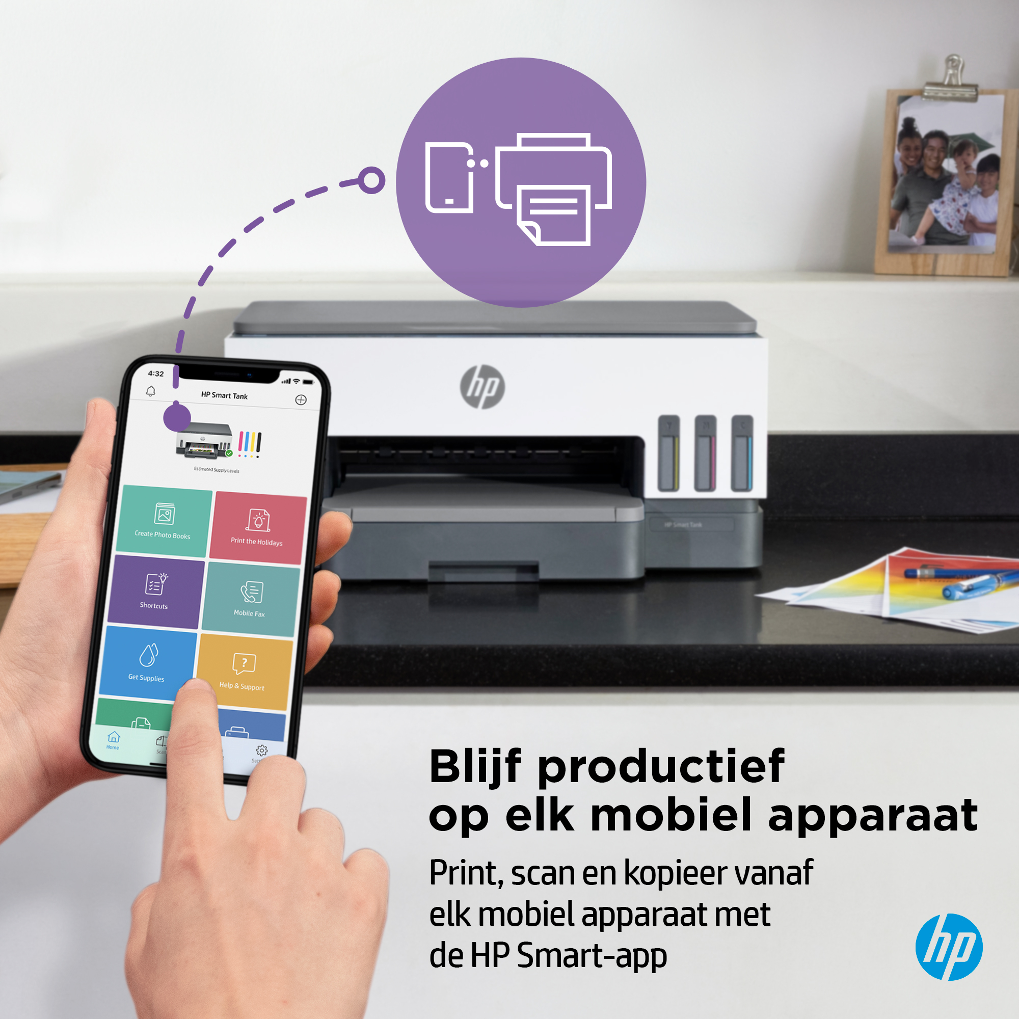 HP Smart Tank 7005 Draadloos All-in-One Kleur Printer, Dubbelzijdig printen; Kopieerapparaat, Scanner - Afbeelding 11