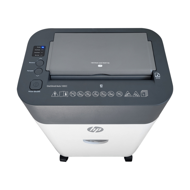HP OneShred Auto 100CC papiervernietiger Kruisversnippering 68 dB 22 cm Wit - Afbeelding 6