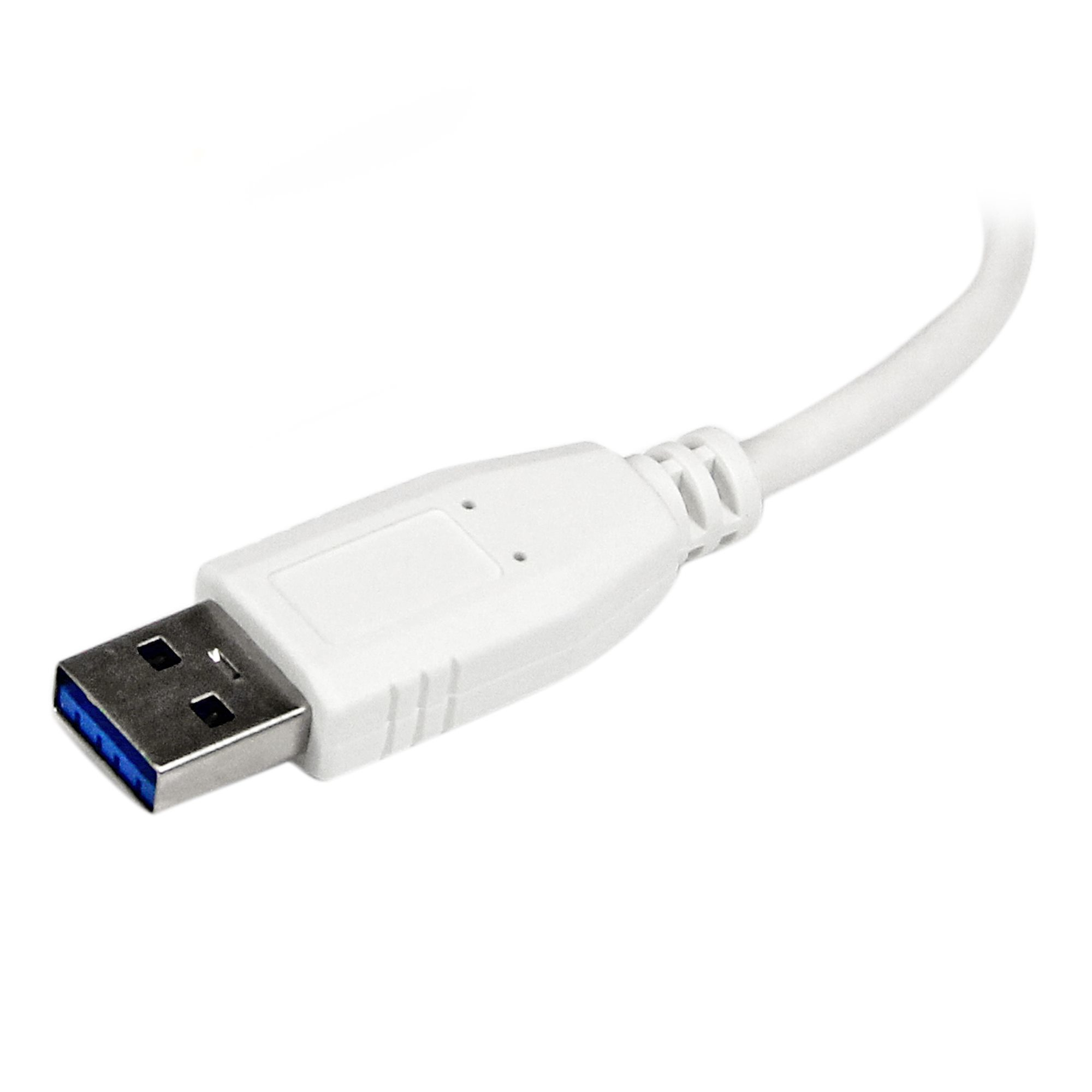 StarTech.com Draagbare 4-poorts SuperSpeed USB 3.0 hub - 5Gbps - wit - Afbeelding 6