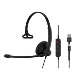 EPOS 1001419 hoofdtelefoon/headset Bedraad Hoofdband Kantoor/callcenter USB Type-C / USB Type-A Zwart - Afbeelding 5