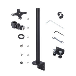 StarTech.com Monitorstandaard voor Twee Verticaal Gestapelde Schermen, Dual 49", Max 32kg, C-Klem, Quick-Release VESA Systeem, Widescreen 16:9/Ultrawide 32:9 display, TAA - Afbeelding 11