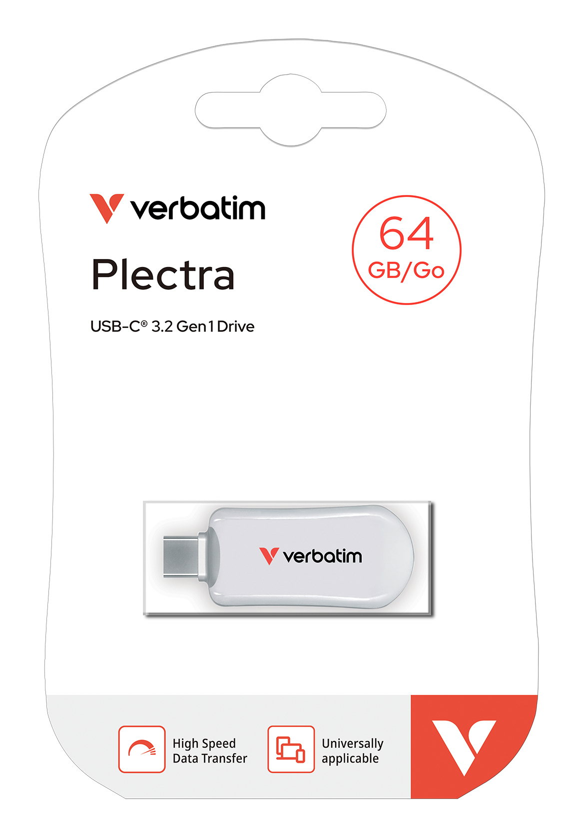 Verbatim 30228 USB flash drive 64 GB USB Type-C 3.2 Gen 1 (3.1 Gen 1) Wit - Afbeelding 5