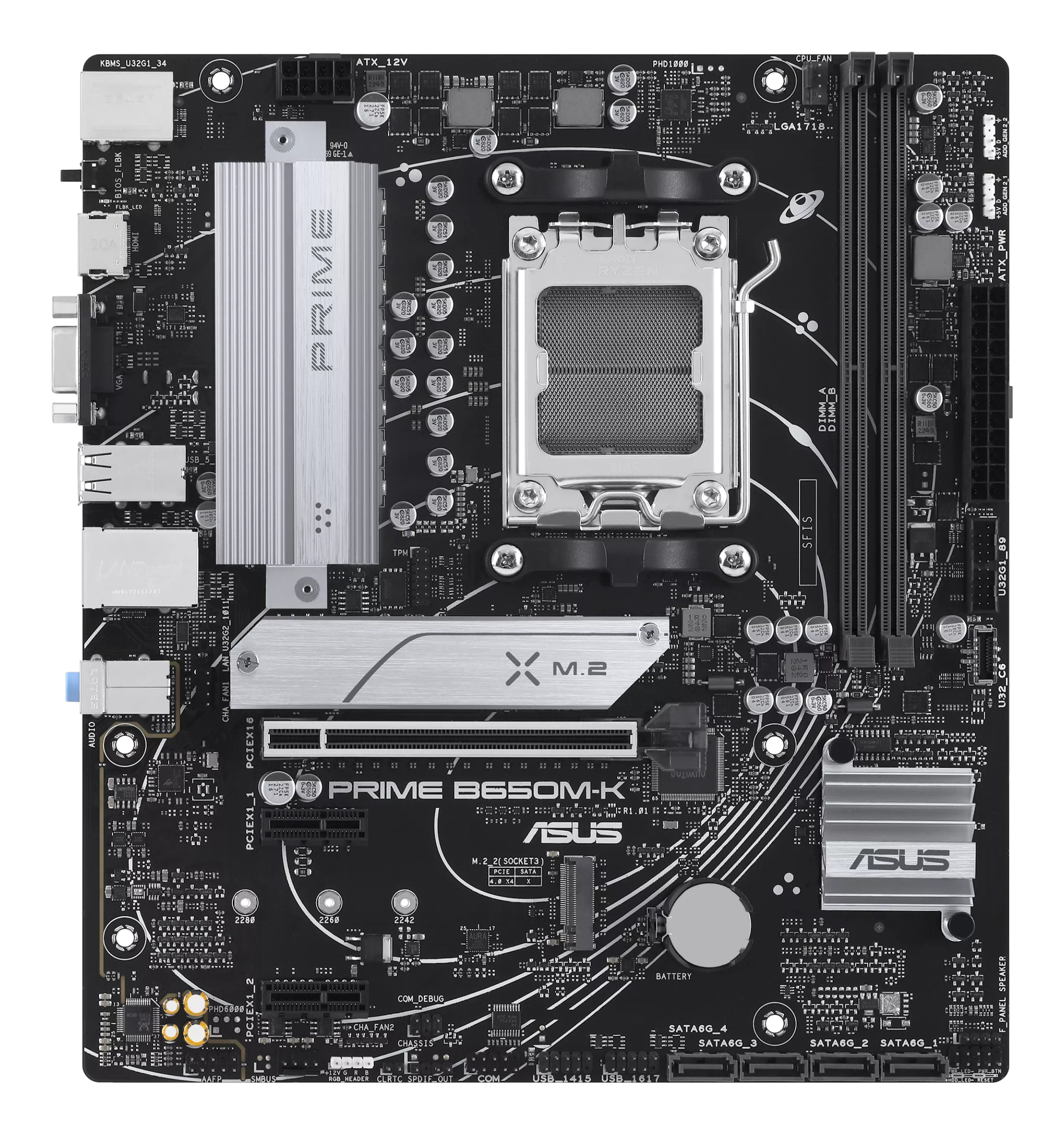 ASUS PRIME B650M-K AMD B650 Socket AM5 micro ATX - Afbeelding 3