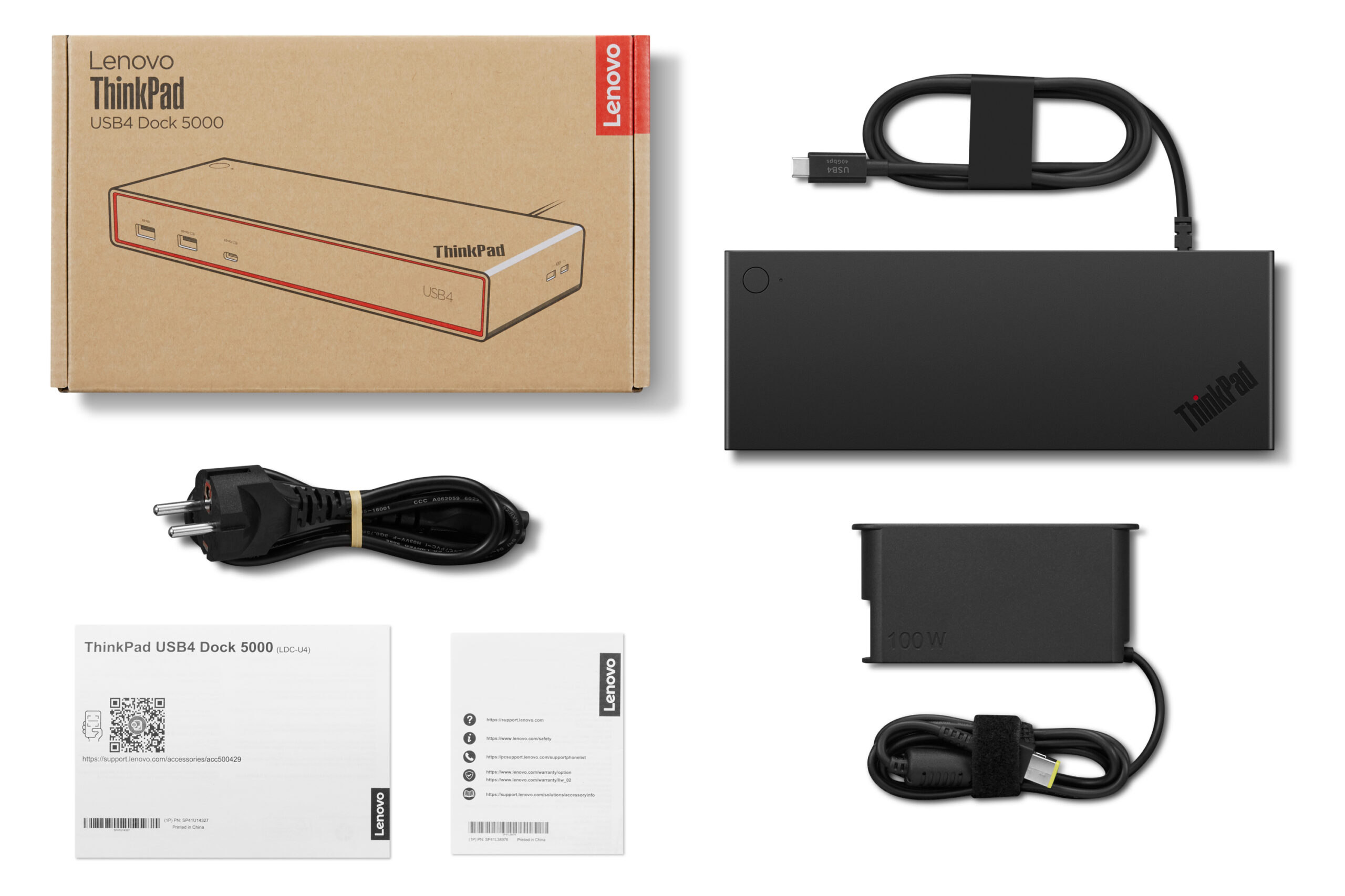 Lenovo ThinkPad USB4 Dock 5000 Bedraad Thunderbolt 4 Zwart - Afbeelding 16