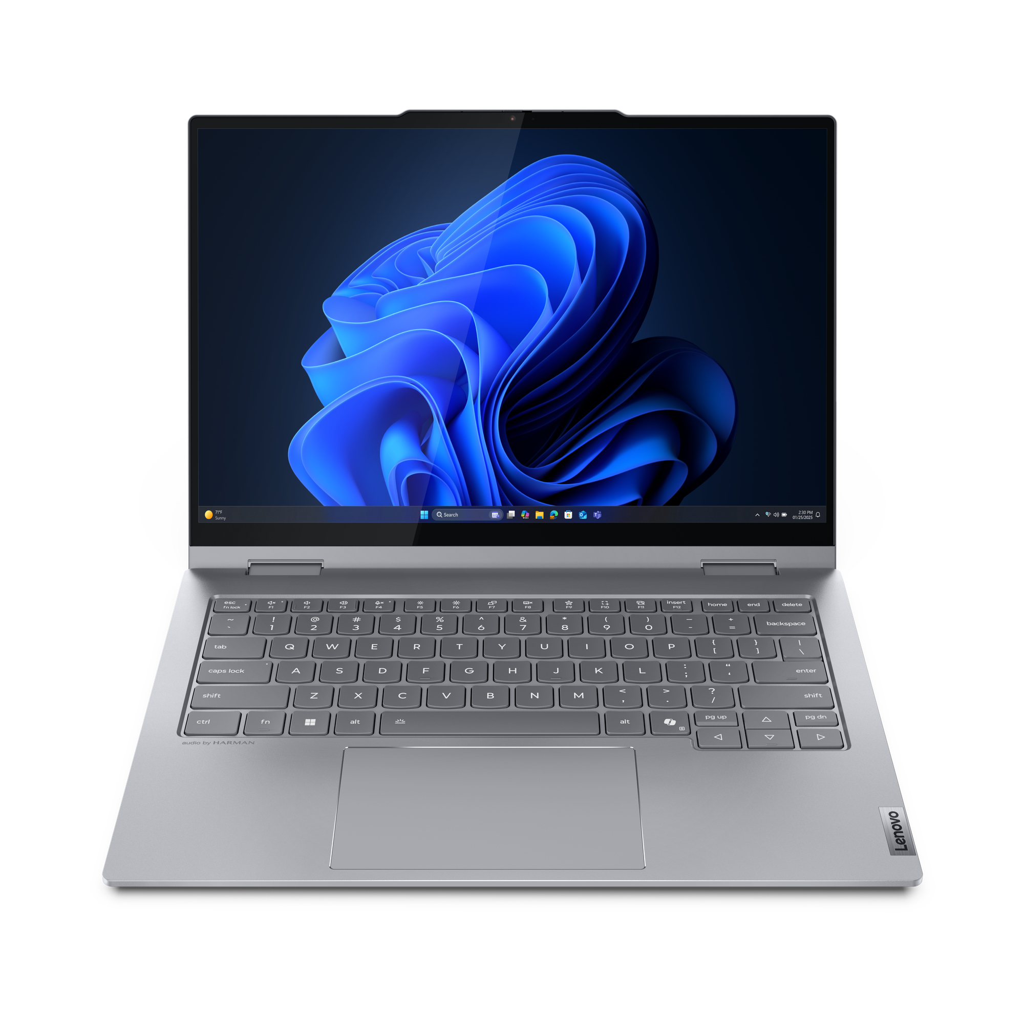 Lenovo ThinkBook 14 2-in-1 G5 IAU Intel Core Ultra 5 225U Hybride (2-in-1) 35,6 cm (14") Touchscreen WUXGA 16 GB DDR5-SDRAM 512 GB SSD Wi-Fi 6E (802.11ax) Windows 11 Pro US International Grijs - Afbeelding 2
