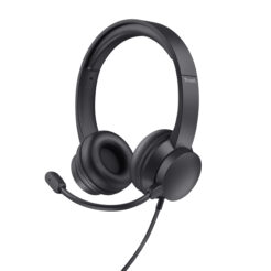 Trust HS‑150 Bedrade PC‑headset – headset – business model – verstelbare hoofdband – Zwart