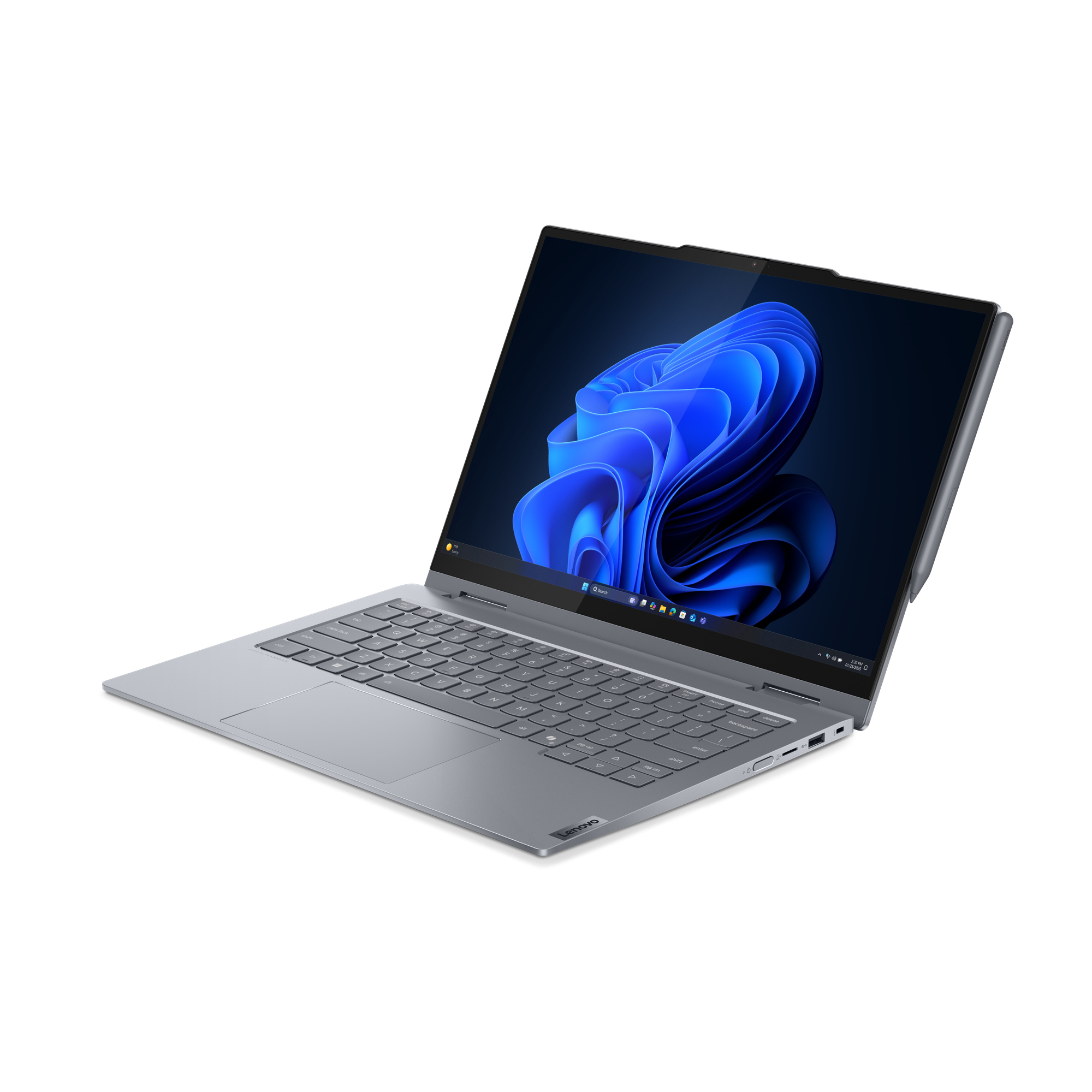 Lenovo ThinkBook 14 2-in-1 G5 IAU Intel Core Ultra 5 225U Hybride (2-in-1) 35,6 cm (14") Touchscreen WUXGA 16 GB DDR5-SDRAM 512 GB SSD Wi-Fi 6E (802.11ax) Windows 11 Pro US International Grijs - Afbeelding 5
