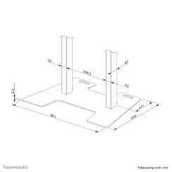 Neomounts AFP-875BL Vloerplaat - vastzetbaar - Afbeelding 13