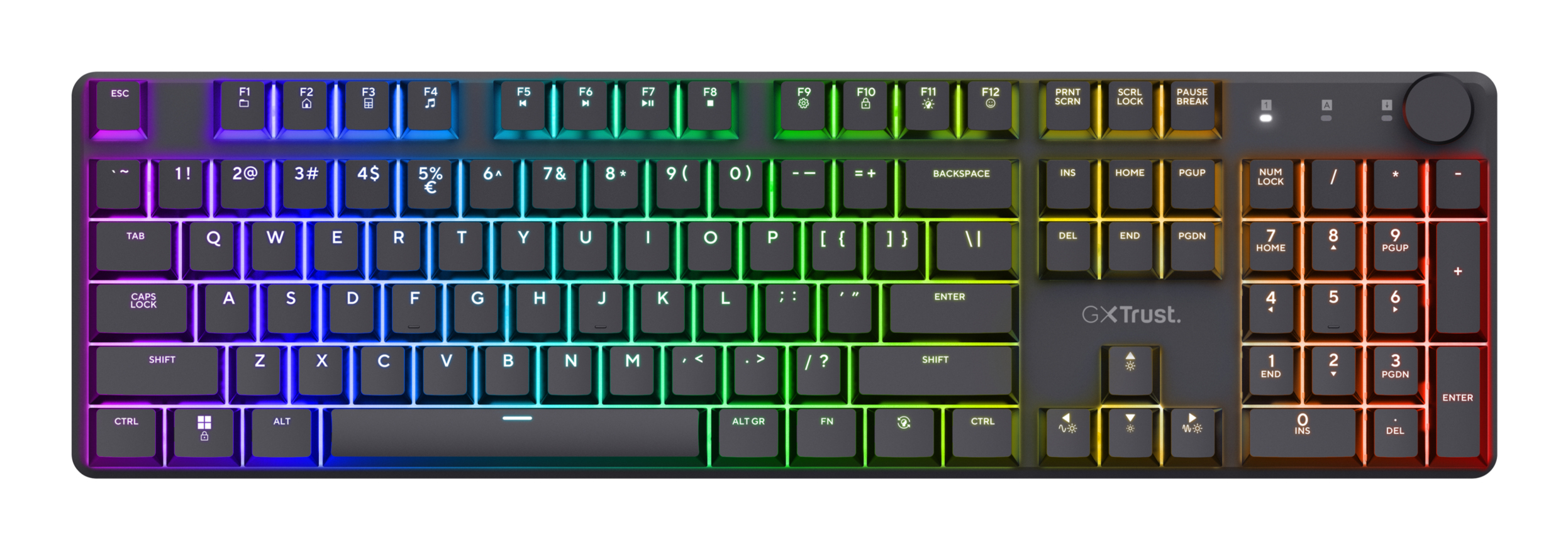 Trust GXT 868 Torix toetsenbord Gamen USB + RF Wireless + Bluetooth QWERTY Amerikaans Engels Zwart - Afbeelding 4