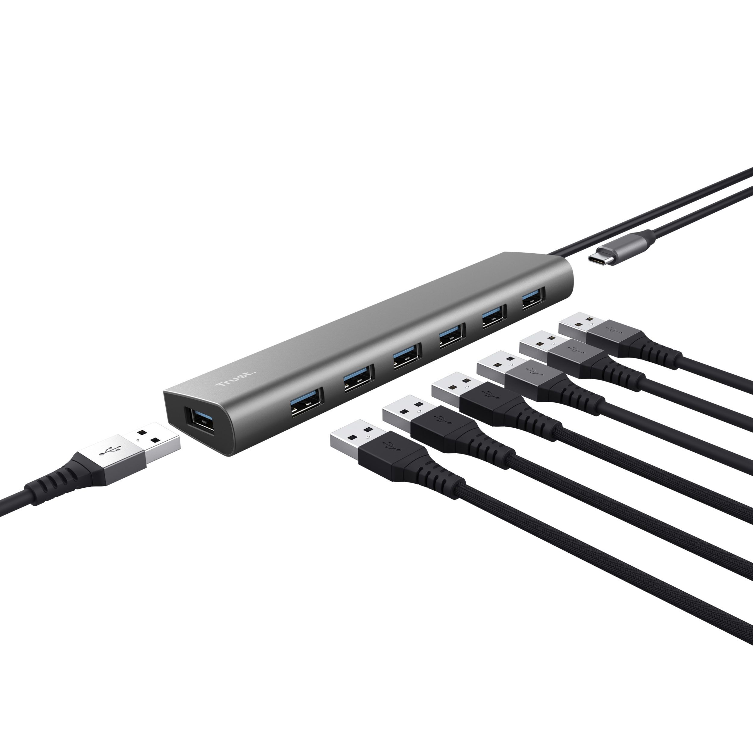 Trust Halyx USB 3.2 Gen 1 (3.1 Gen 1) Type-A 5000 Mbit/s Zilver - Afbeelding 4