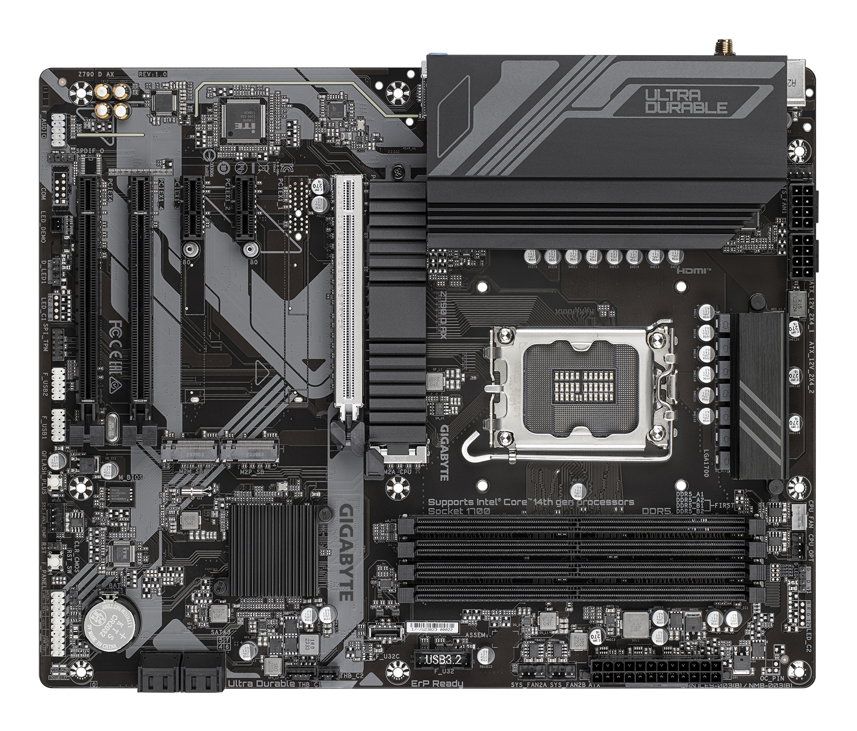 GIGABYTE Z790 D AX moederbord Intel Z790 Express LGA 1700 ATX - Afbeelding 5