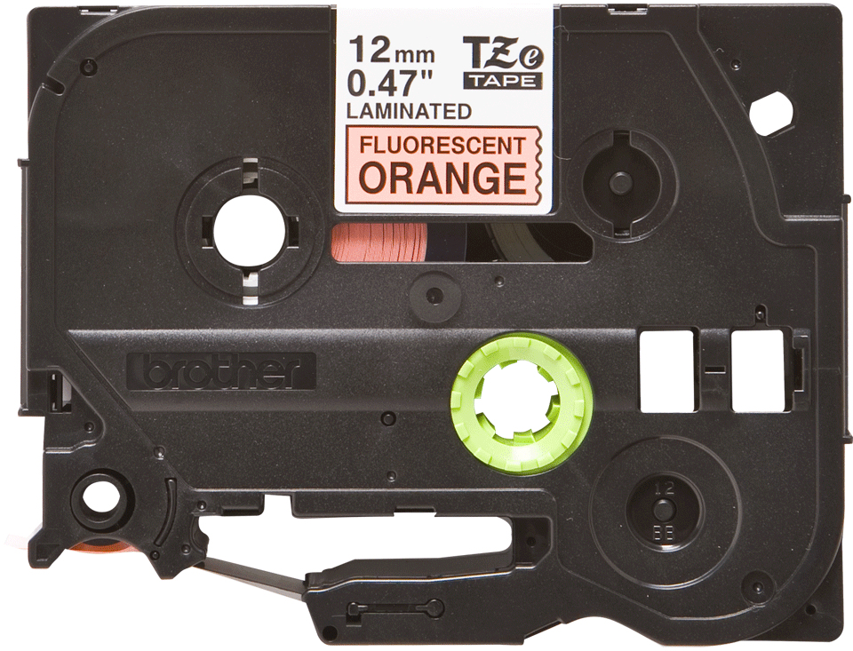 Brother TZE-B31 labelprinter-tape Zwart op fluorescerend oranje - Afbeelding 3