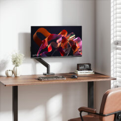 Manhattan Bureaubeugel voor TV’s en monitoren (Volledig Verstelbaar met veer), voor schermen 13"–42", met tafelklem of bladdoorvoer, VESA-compatibiliteit: van 75x75 tot 200x200 mm (controleer de afmetingen van de vier montagegaten aan de achterzijde), max. 20 kg - Afbeelding 13