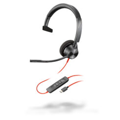 HP Poly Blackwire 3310 Monaural USB-C Headset + USB-C/A adapter - Afbeelding 6