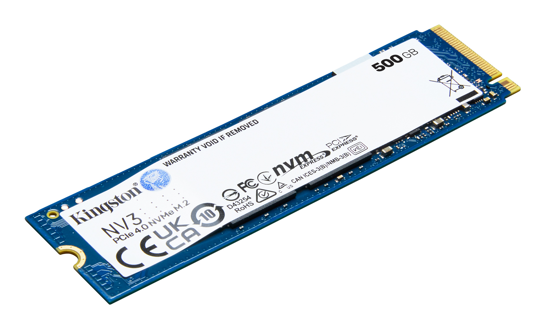Kingston Technology 500G NV3 M.2 2280 NVMe SSD - Afbeelding 2