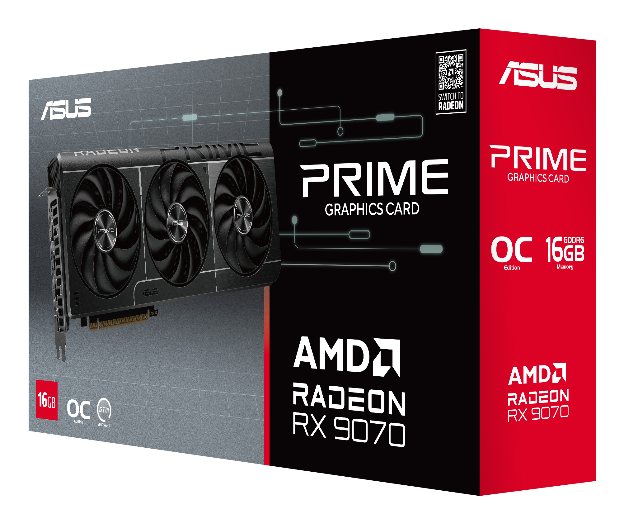 ASUS Prime -RX9070-O16G-EVO AMD Radeon RX 9070 16 GB GDDR6 - Afbeelding 13