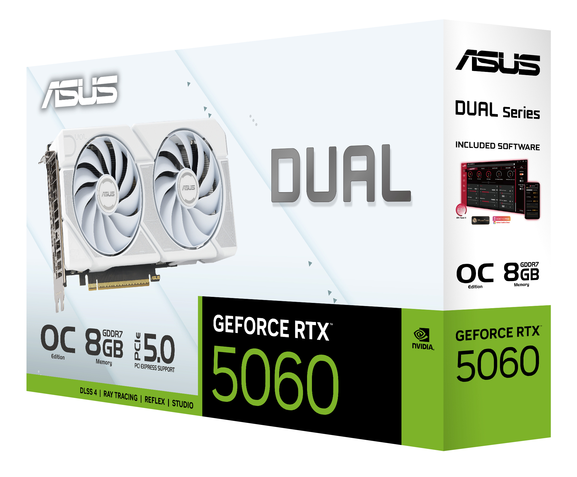 ASUS Dual -RTX5060-O8G-WHITE NVIDIA GeForce RTX 5060 8 GB GDDR7 - Afbeelding 14