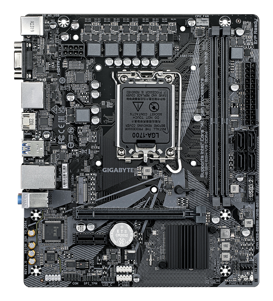 GIGABYTE H610M S2H V3 DDR4 moederbord Intel H610 Express LGA 1700 micro ATX - Afbeelding 3