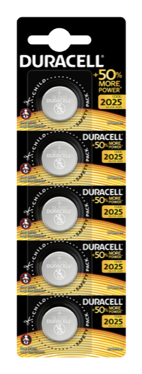 Duracell 071841 huishoudelijke batterij Wegwerpbatterij CR2025 Lithium