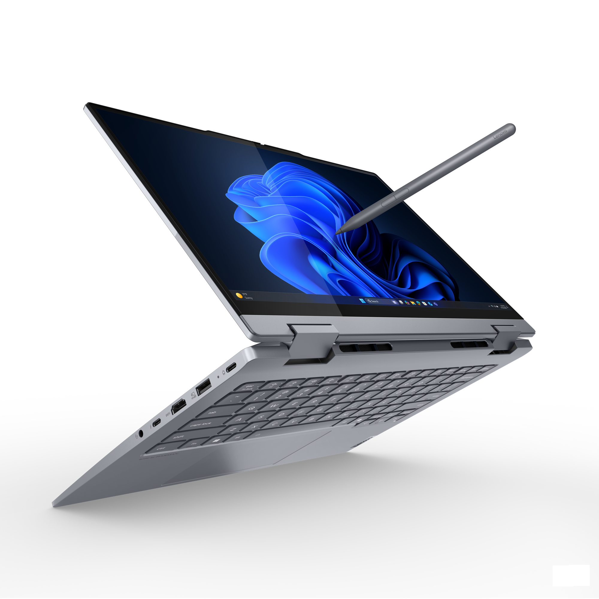 Lenovo ThinkBook 14 2-in-1 G5 IAU Intel Core Ultra 5 225U Hybride (2-in-1) 35,6 cm (14") Touchscreen WUXGA 16 GB DDR5-SDRAM 512 GB SSD Wi-Fi 6E (802.11ax) Windows 11 Pro US International Grijs - Afbeelding 14