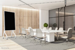 Neomounts FL50-515WH1 Samsung Flip trolley 55-65" - roteerbaar - snelle installatie - Afbeelding 19