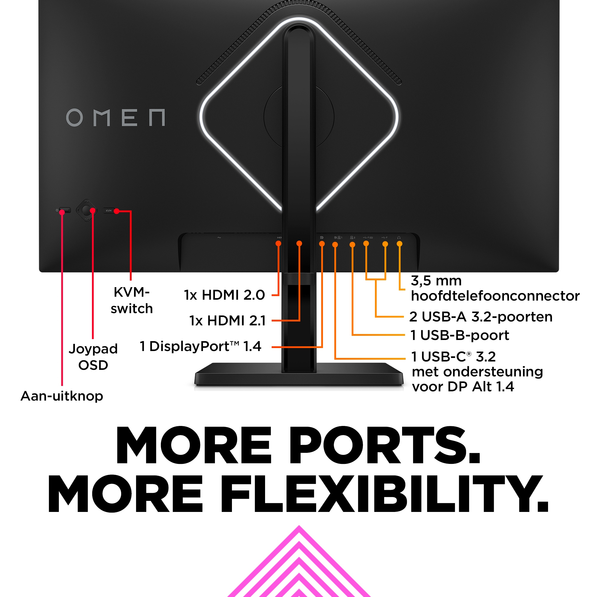 OMEN by HP 27 inch UHD 144 Hz gamingmonitor - OMEN 27k - Afbeelding 16