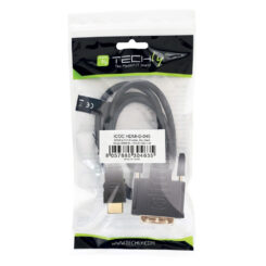 Techly 5.0m HDMI - DVI-D M/M 5 m Zwart - Afbeelding 3