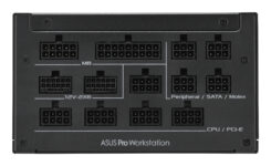 ASUS Pro WS 1600W Platinum power supply unit 20+4 pin ATX ATX Zwart - Afbeelding 10