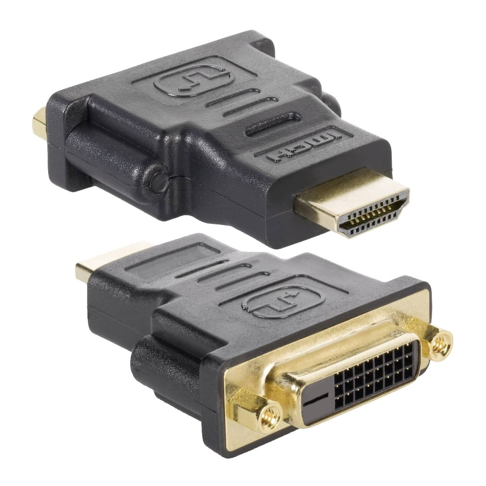 Techly HDMI - DVI-D M/F Zwart