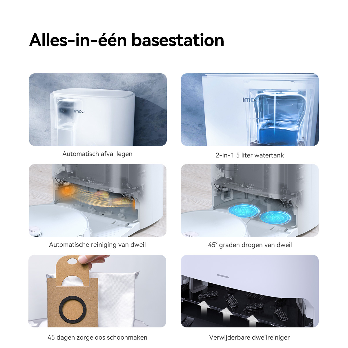 Imou RV3 0,32 l Stofzak Wit - Afbeelding 14