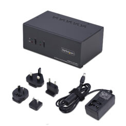 StarTech.com 2-Port Dual-Monitor DisplayPort en HDMI KVM Switch, 4K 60Hz, 1x HDMI & 1x DP Monitor, 2-Port USB Hub, 5Gbps, 2x USB HID Ports, TAA Compliant - Afbeelding 7