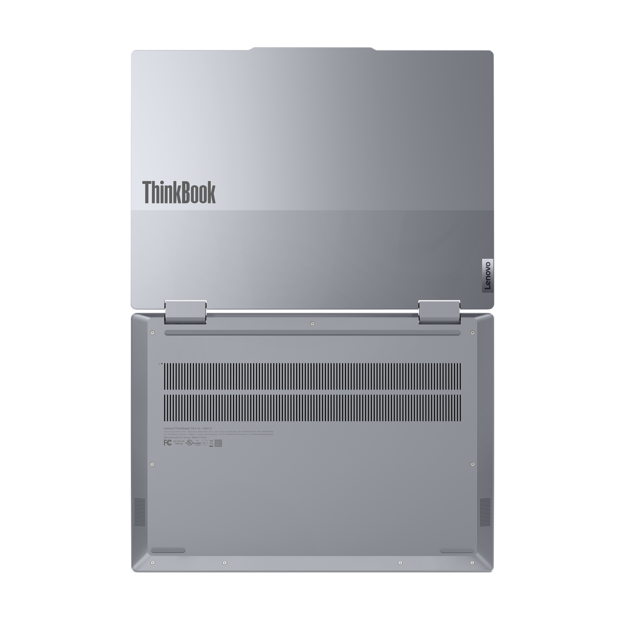 Lenovo ThinkBook 14 2-in-1 G5 IAU Intel Core Ultra 5 225U Hybride (2-in-1) 35,6 cm (14") Touchscreen WUXGA 16 GB DDR5-SDRAM 512 GB SSD Wi-Fi 6E (802.11ax) Windows 11 Pro US International Grijs - Afbeelding 10