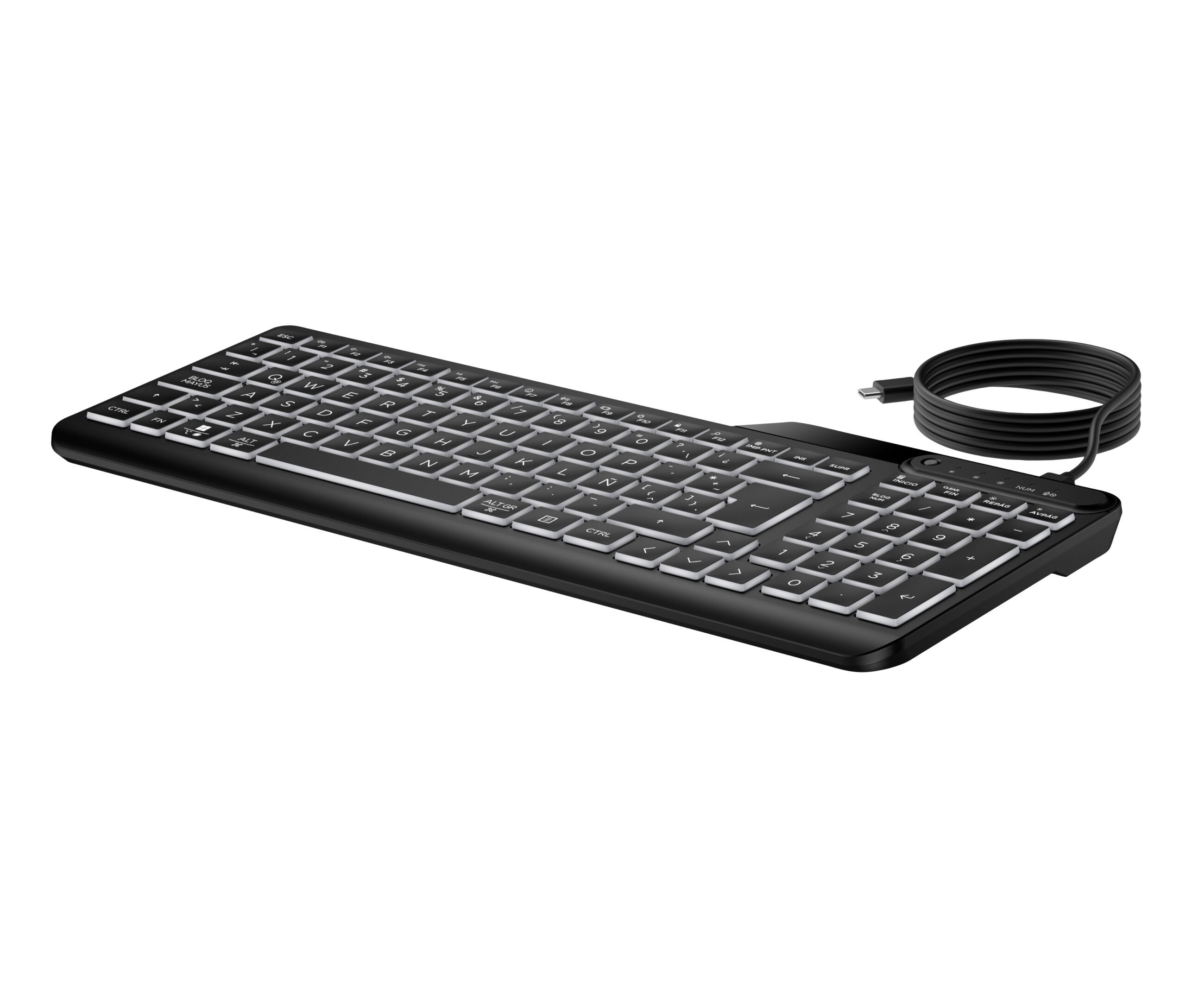 HP 405 Multi-Device BL WD KBD AZERTY BE toetsenbord Kantoor USB Zwart - Afbeelding 4