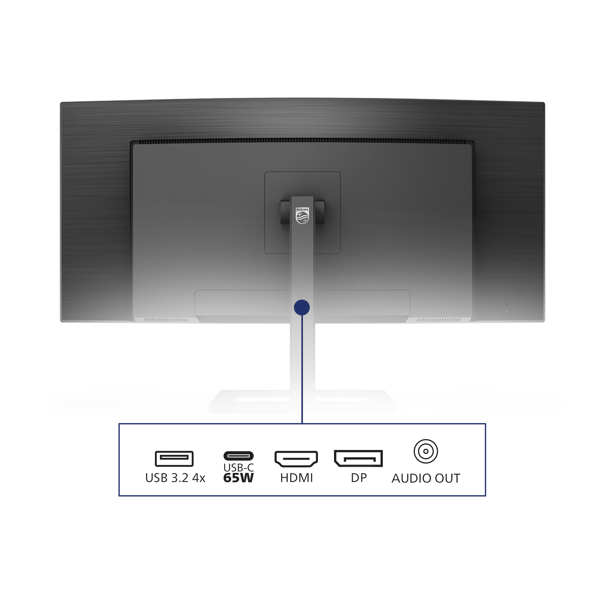 Philips E Line 346E2CUAE/00 computer monitor 86,4 cm (34") 3440 x 1440 Pixels Wide Quad HD+ LCD Zwart - Afbeelding 5