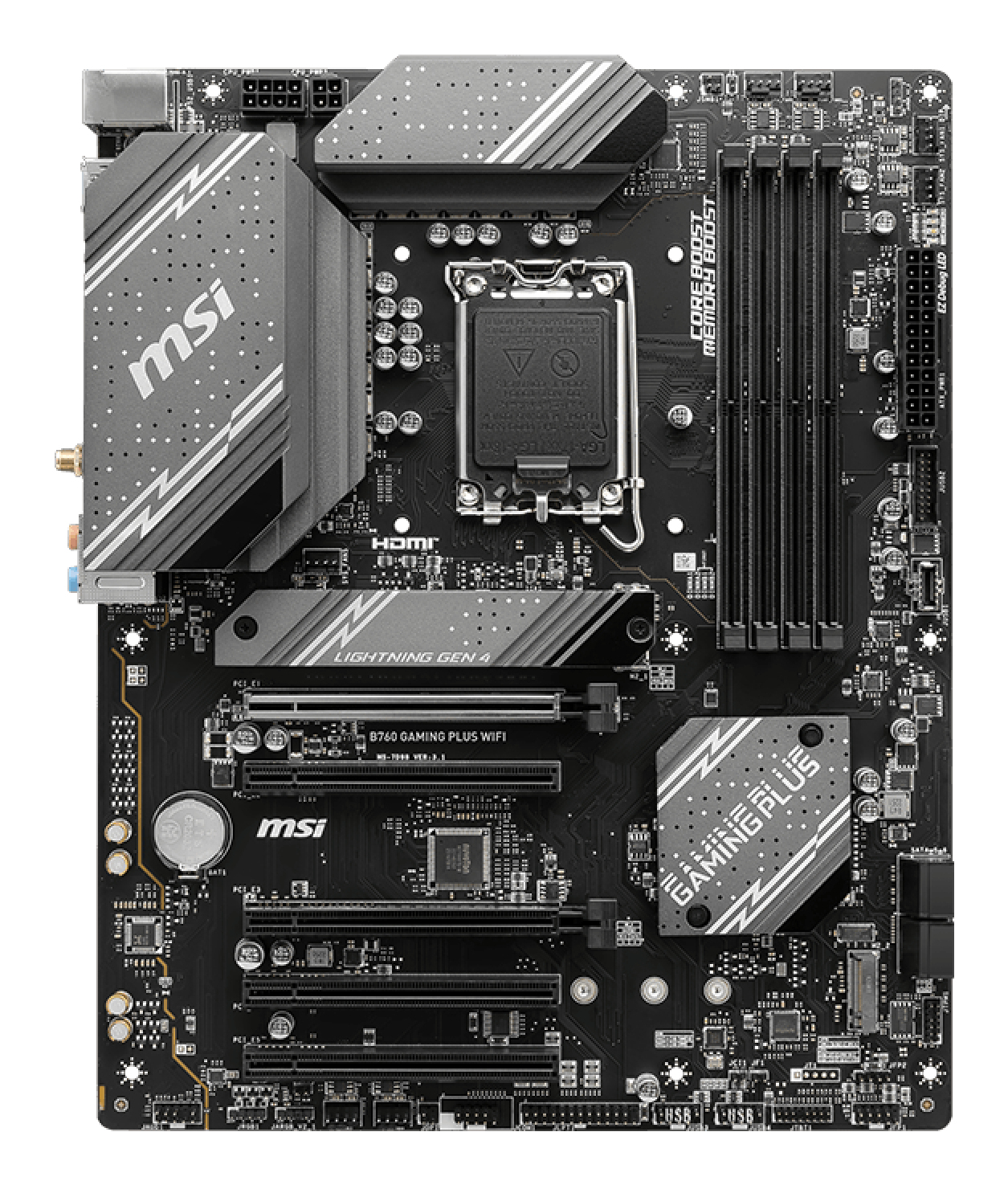 MSI B760 GAMING PLUS WIFI moederbord Intel B760 LGA 1700 ATX - Afbeelding 3