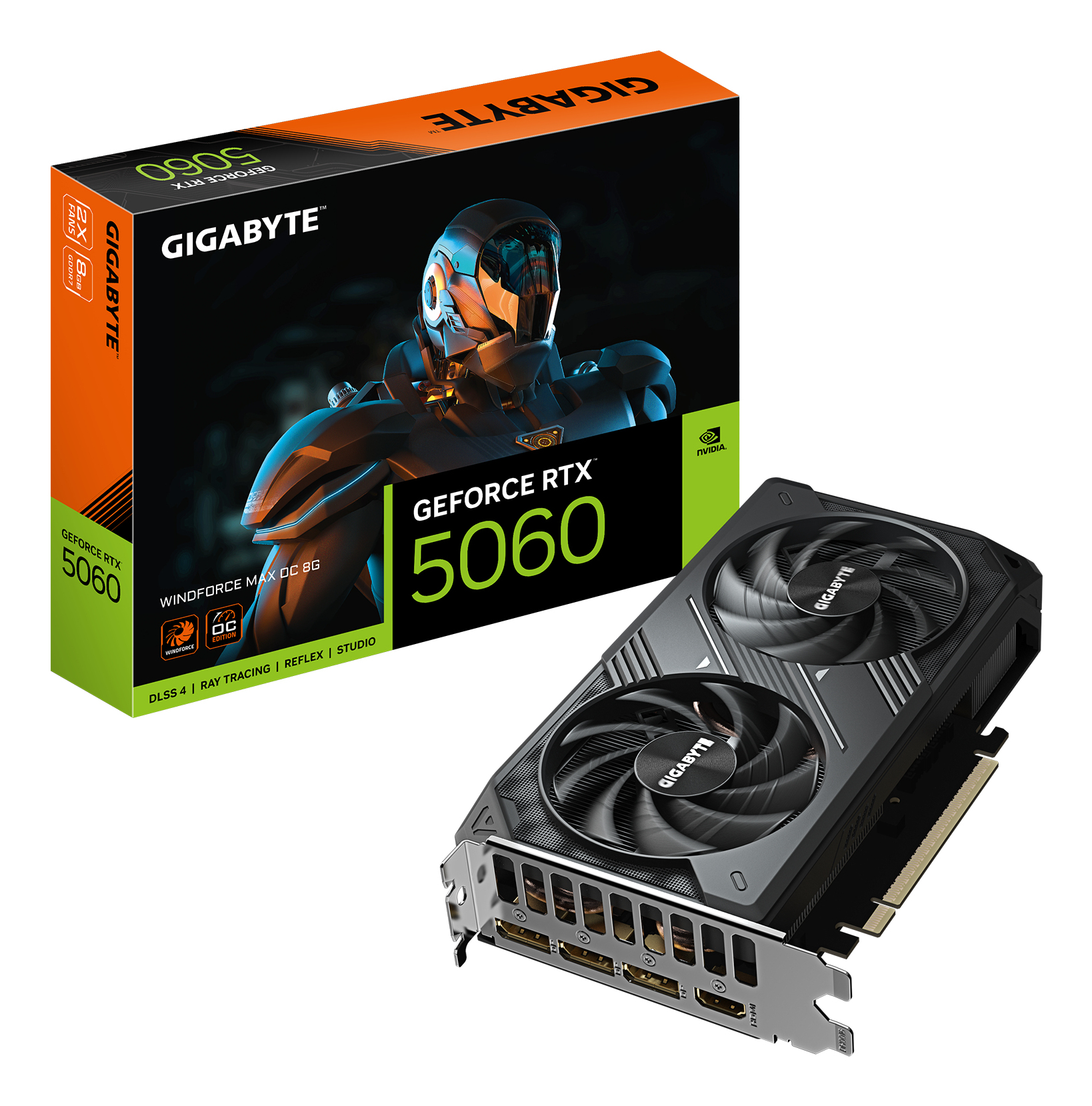 GIGABYTE GeForce RTX 5060 WINDFORCE MAX OC 8G NVIDIA 8 GB GDDR7 - Afbeelding 2