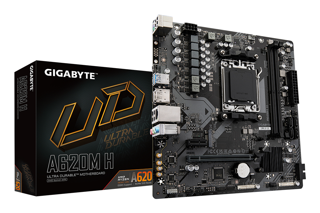 GIGABYTE A620M H moederbord AMD A620 Socket AM5 micro ATX - Afbeelding 2