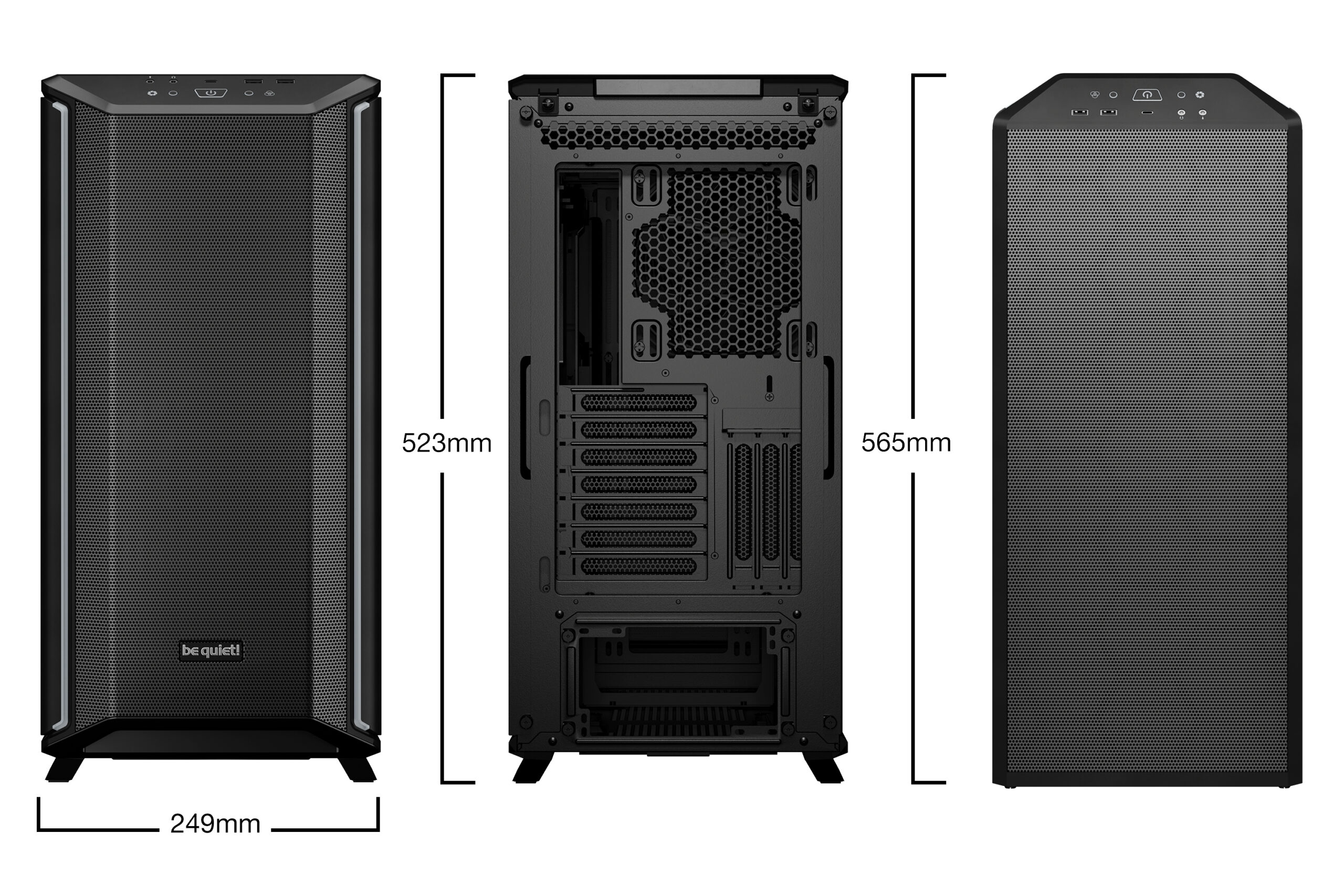 be quiet! Dark Base 701 Black Midi Tower Zwart - Afbeelding 3